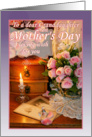 To Granddaughter on Mother’s Day, Pink Roses, Vintage Photos, Pearls card