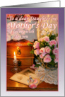 To Daughter on Mother’s Day, Pink Roses, Vintage Photos, Pearls card