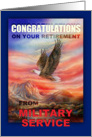 Congratulations on Retirement from Military Service, Air Force, card