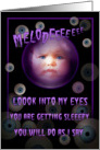 Melody-Crystal Ball Birthday, Floating Eyeballs card