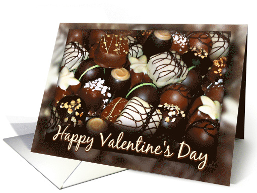 Happy Valentine's Day Box of Chocolates Valentine with Chocolate card