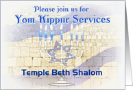 Yom Kippur Services...