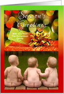 Christmas Gift, Season’s Greetings Photo Card Custom Front card