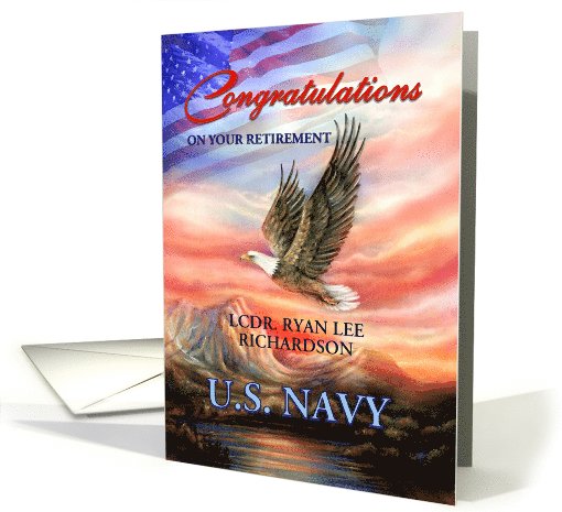 Congratulations on Retirement from U. S. Navy, Eagle,... (1092496)