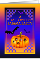 Halloween Pajama Party Invitation for Halloween Sleepover card