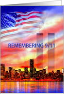Patriot Day Remembering 9/11 New York City and Twin Towers card