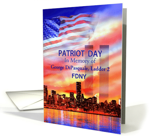 Patriot Day 9/11, In Memory of Your Loved One, Custom Front card