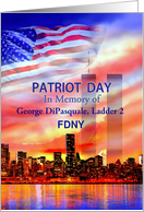 Patriot Day 9/11, In Memory of Your Loved One, Custom Front card