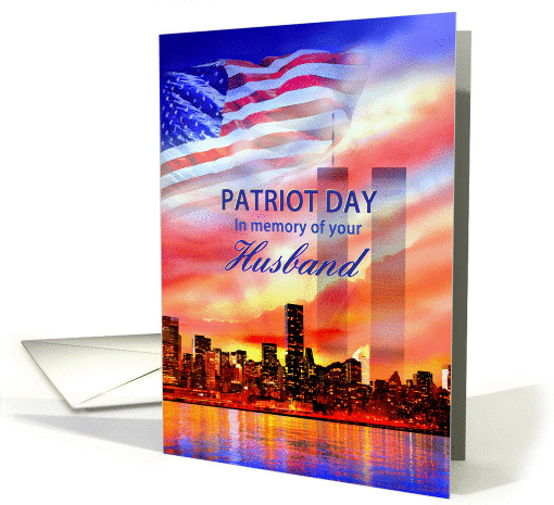 In Memory of Your Husband on Patriot Day 9/11, Twin... (1145772)