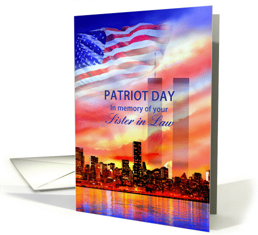In Memory of Your Sister in Law on Patriot Day 9/11, Twin... (1145802)