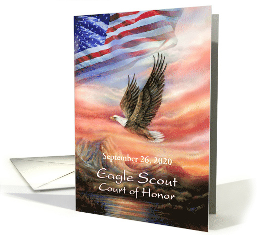 Program for Eagle Scout Court of Honor, Add Date to Custom Front card