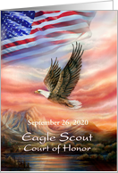 Program for Eagle Scout Court of Honor, Add Date to Custom Front card