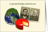 From Business, Funny Christmas Card Rebus, Peas on Earth card