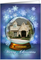 Merry Christmas from New Home New Address Photo in Snow Globe card