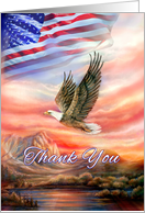 Thank You for Supporting my Eagle Scout Project, Flying Eagle card