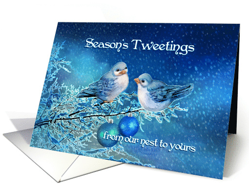 Season's Tweetings from our Nest, Christmas Birds in... (1330648)