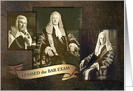 I Passed the Bar Exam, Be Impressed, Vintage Photos of Barristers card