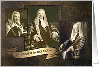Congratulations, You Passed the Bar Exam, Funny Old Barristers card