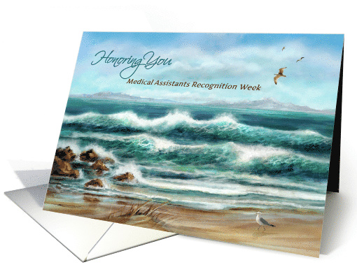 Medical Assistants Recognition Week Thank You, Seascape & Gulls card