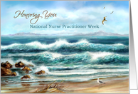 National Nurse Practioner Week, Thank You, Seascape and Seagulls card