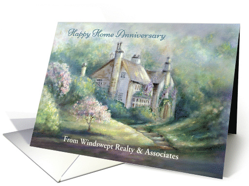Happy Home Anniversary from Realtor, House Birthday, Customize card