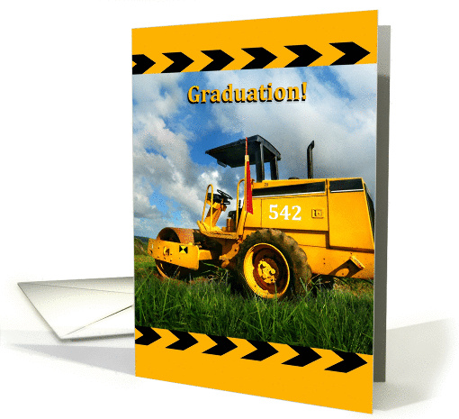 Heavy Equipment Operating Engineer Graduation Announcement card