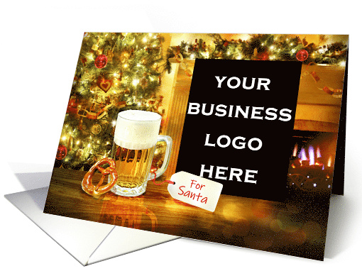 Leave a Beer & Pretzel for Santa Custom Christmas Card... (1453382)