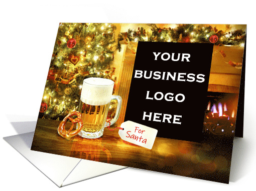 Leave a Beer & Pretzel for Santa Custom Christmas Card... (1453382)