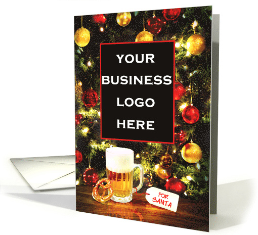 Christmas Card for Brewery Leave a Beer and Pretzel for Santa card