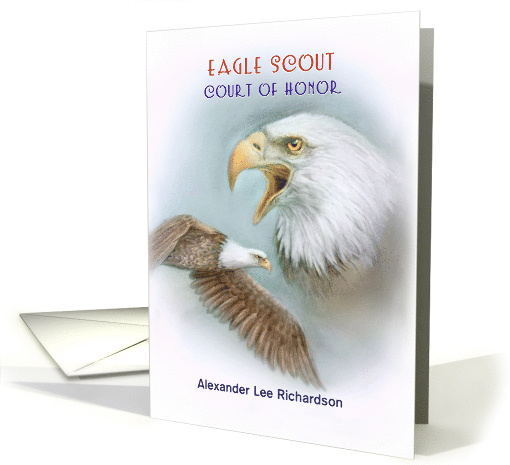 Eagle Scout Court of Honor Invitation with Eagles Add... (1453678)