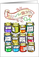 Jelly of the Month Club, Funny Christmas Card, Twelve Months of Jelly card