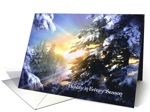 Beauty in Every Season, Snowy Winter Solstice card (1459332)