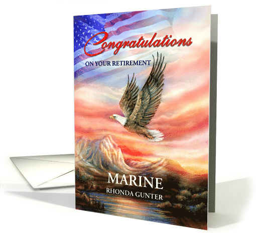 Congratulations on Retirement Patriotic for Marine or... (1519944)