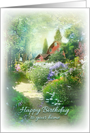 Happy Birthday to your House, Home Anniversary from Realtor card