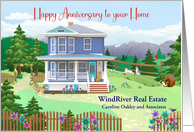 Happy Anniversary to Home with Farmhouse Pets and Garden card