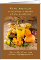 Anniversary for Wife from Husband with Fruit Puns card