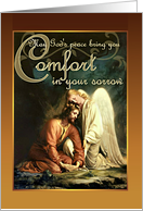 Christian Sympathy Comfort in Sorrow Jesus Christ and the Angel card