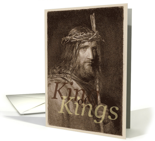 Happy Easter Jesus as King of Kings Christ is Risen card (760008)