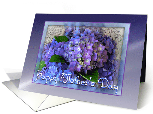 Happy Mother's Day, Purple Hydrangea Bouquet card (760718)