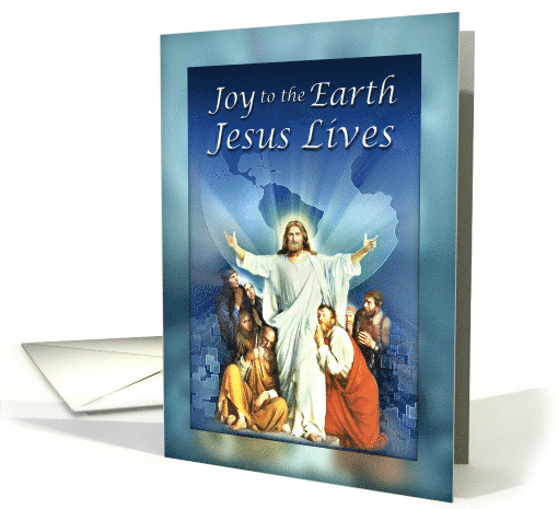 Happy Easter, Joy to the Earth, Jesus Lives card (783057)