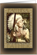 Native American Father’s Day to Dad from Son, Chief Among Men card