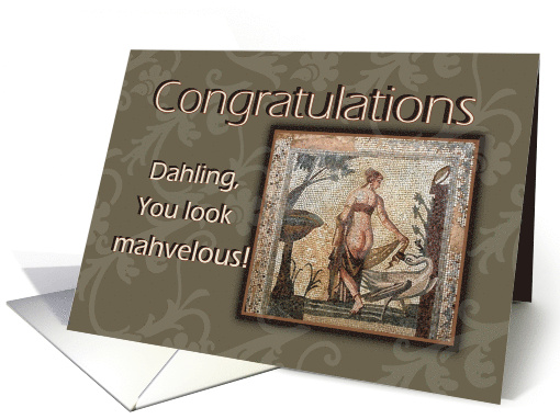 Congratulations on Your Weight Loss You Look Mahvelous! card (788120)