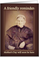 Tough Old Broad Gives a Mother’s Day Reminder, Vintage Photo card