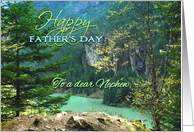 Father’s Day for Nephew, Beautiful Aqua Lake Diablo in Washington card