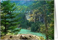 Happy Father’s Day, Beautiful Aqua Lake Diablo, Washington State card