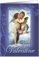 Darling Wife, Happy Valentine’s Day to Wife with Cupids card