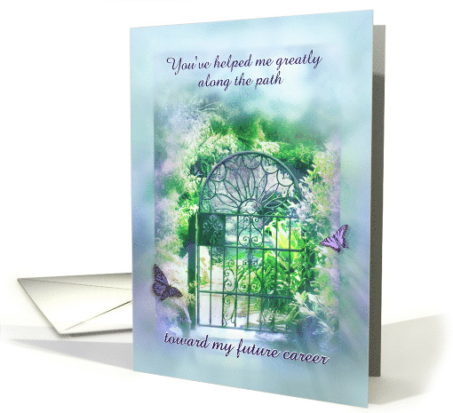 To Business from Intern Thank You for the Internship Garden Gate card