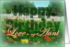 To Aunt, Birthday Flower Garden card