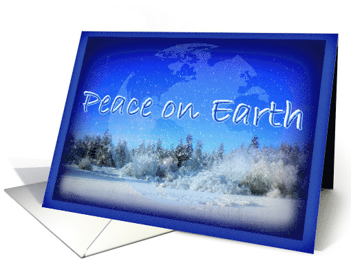 Happy Holidays Peace on Earth for Christmas or New Year card (810621)