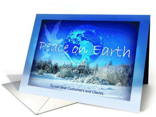Happy New Year from Business to Clients Peace on Earth card (810668)